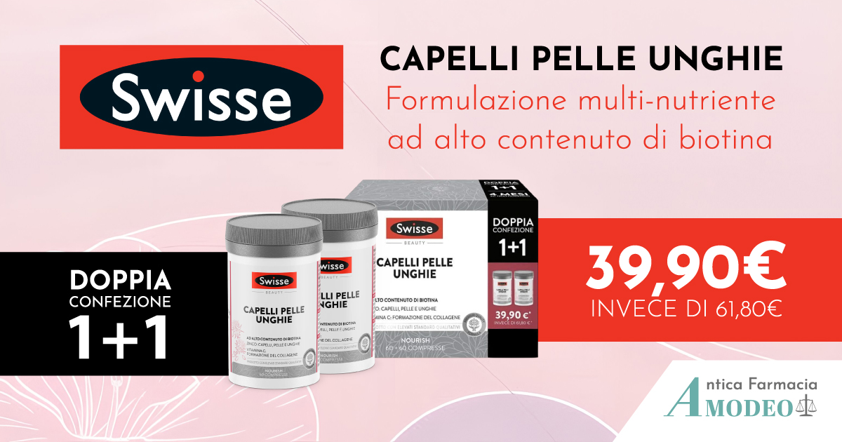 Promo Swisse Capelli, Pelle e Unghie in Antica Farmacia Amodeo
