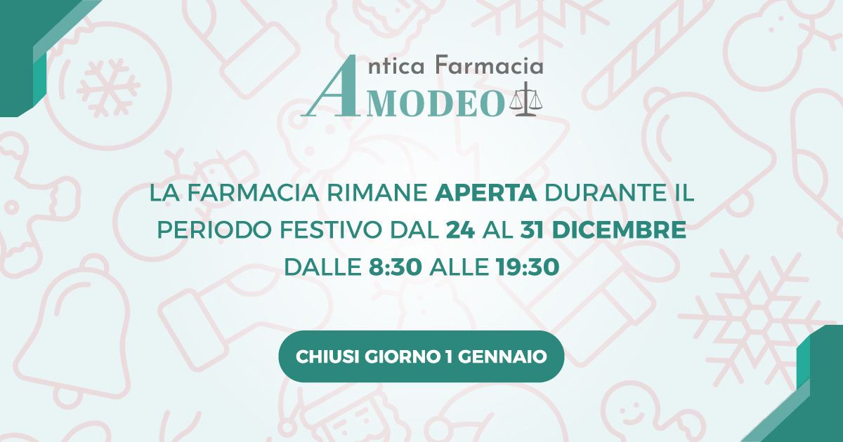 Antica Farmacia Amodeo aperta durante le feste